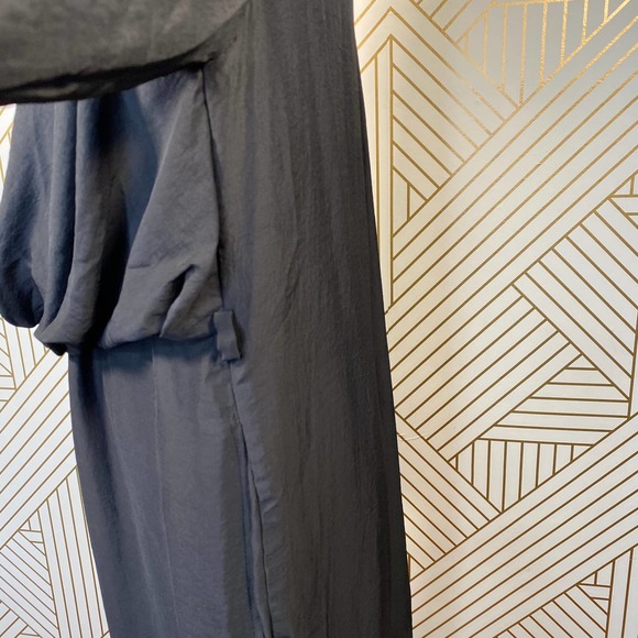 Bless'ed Are The Meek Pilot Shirt Dress in Black - Picture 9 of 12